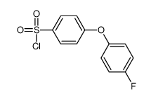 4-(4-氟苯氧基)苯磺酰氯结构式
