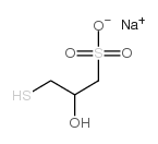 2-羟基-3-巯基丙烷磺酸钠结构式