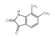 6,7-二甲基-1H-吲哚-2,3-二酮结构式