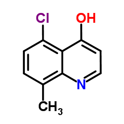 5-氯-4-羟基-8-甲基喹啉结构式