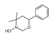 3-hydroxy-4,4-dimethyl-6-phenyl-1,3-oxazinane Structure