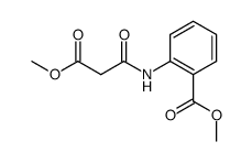N-methoxycarbonylacetyl-anthranilic acid methyl ester Structure