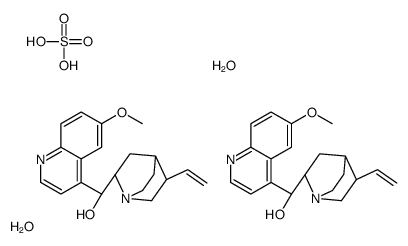 Quinine hemisulfate hydrate Structure