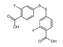 4-[(4-carboxy-3-fluorophenyl)disulfanyl]-2-fluorobenzoic acid结构式