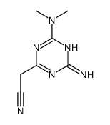 [4-氨基-6-(二甲基氨基)-1,3,5-三嗪-2-基]乙腈结构式