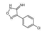 4-(4-Chlorophenyl)-1,2,5-oxadiazol-3-amine结构式