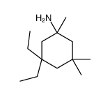 3,3-diethyl-1,5,5-trimethylcyclohexan-1-amine Structure