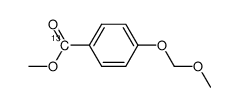 methyl 4-(methoxymethyloxy)(carbonyl-13C)benzoate Structure