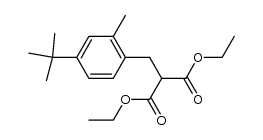 [4-t-Butyl-2-methyl-benzyl]-malonsaeure-diethylester Structure
