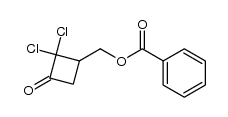 (2,2-dichloro-3-oxocyclobutyl)methyl benzoate Structure