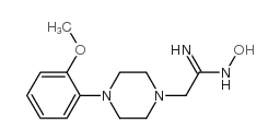 N-羟基-2-[4-(甲氧基苯)哌嗪-1-基]乙脒结构式