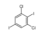 1,3-dichloro-2,5-diiodobenzene结构式