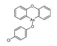 10-(p-Chlorophenoxy)-10H-phenoxarsine结构式