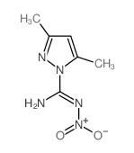 1H-Pyrazole-1-carboximidamide,3,5-dimethyl-N-nitro-结构式