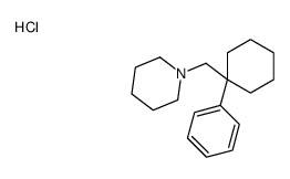 1-[(1-phenylcyclohexyl)methyl]piperidine,hydrochloride Structure