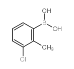 (3-chloro-2-methylphenyl)boronic acid structure
