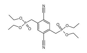 tetraethyl (2,5-dicyano-α,α'-p-xylylene)diphosphonate Structure
