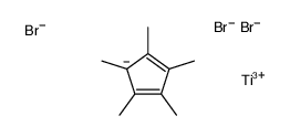 1,2,3,4,5-pentamethylcyclopenta-1,3-diene,tribromotitanium结构式