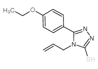 4-烯丙基-5-(4-乙氧基苯基)-4H-1,2,4-噻唑-3-硫醇结构式