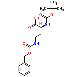 N-α-t-Butoxycarbonyl-N-γ-carbobenzoxy-L-α,γ-diaminobutyric acid Structure