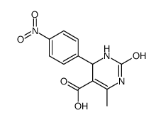 1,2,3,4-四氢-6-甲基-4-(4-硝基苯基)-2-氧代-5-嘧啶羧酸结构式