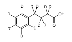 4-苯基丁酸-d11结构式
