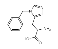2-氨基-3-(3-苄基-3H-咪唑-4-基)-丙酸结构式