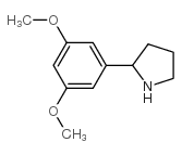2-(3,5-二甲氧基苯基)吡咯烷结构式