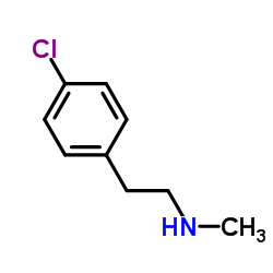 N-Methyl-4-chlorophenethylamine Structure
