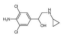 1-(4-amino-3,5-dichlorophenyl)-2-(cyclopropylamino)ethanol结构式