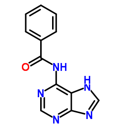 N6-苯甲酰基腺嘌呤结构式
