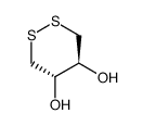 trans-4,5-dihydroxy-1,2-dithiacyclohexane Structure
