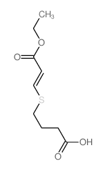 4-((3-Ethoxy-3-oxo-1-propenyl)thio)butanoic acid Structure