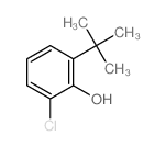 2-叔丁基-6-氯苯酚结构式