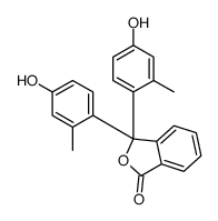 3,3-bis(4-hydroxy-2-methylphenyl)-2-benzofuran-1-one结构式