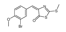 4-[(3-bromo-4-methoxyphenyl)methylidene]-2-methylsulfanyl-1,3-thiazol-5-one Structure
