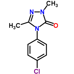 4-(4-氯苯基)-1,3-二甲基-1H-1,2,4-噻唑-5(4H)-酮结构式