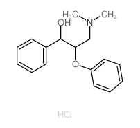 BENZYL ALCOHOL, alpha-(2-(DIMETHYLAMINO)-1-PHENOXYETHYL)-, HYDROCHLORIDE structure