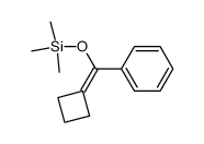 [cyclobutylidene(phenyl)methoxy]trimethylsilane结构式