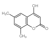 6,8-二甲基-4-羟基香豆素结构式