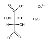 酒石酸铜(II)一水结构式