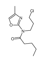 N-(3-chloropropyl)-N-(4-methyl-1,3-oxazol-2-yl)pentanamide Structure