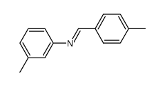 N-(4-methyl-benzylidene)-m-toluidine结构式