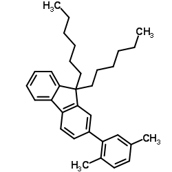 2-(2,5-Dimethylphenyl)-9,9-dihexyl-9H-fluorene Structure