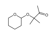 3-Methyl-3-[(tetrahydro-2H-pyran-2-yl)oxy]-2-butanone结构式
