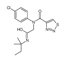 1,2,3-Thiadiazole-4-carboxamide,N-(4-chlorophenyl)-N-[2-[(1,1-dimethylpropyl)amino]-2-oxoethyl]-(9CI)结构式