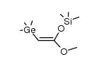 (Z)-1-methoxy-2-(trimethylgermyl)-1-(trimethylsiloxy)ethylene Structure