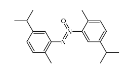 bis-(5-isopropyl-2-methyl-phenyl)-diazene-N-oxide结构式