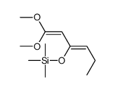 1,1-dimethoxyhexa-1,3-dien-3-yloxy(trimethyl)silane Structure