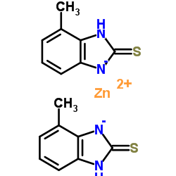 2-硫醇基甲基苯并咪唑锌盐结构式